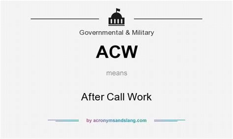 what does acw mean|What Does After.